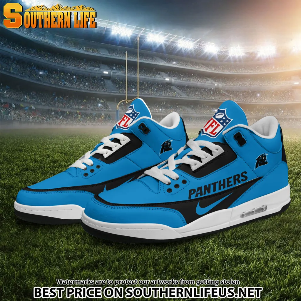 Carolina Panthers Jd3 New Sport Football Sneakers