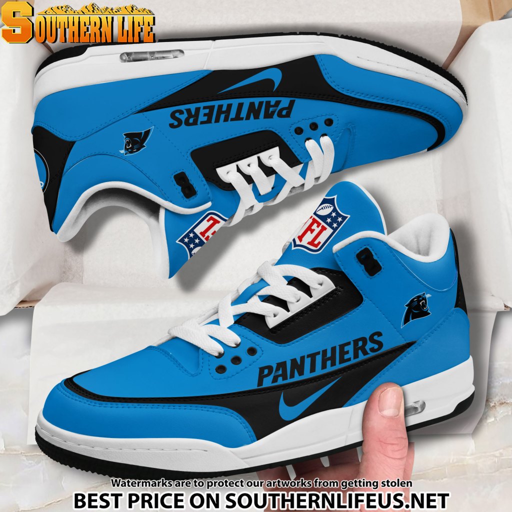 Carolina Panthers Jd3 New Sport Football Sneakers