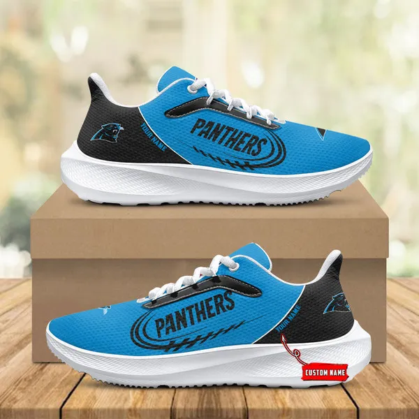 Carolina Panthers Lightweight Running Shoes With Patch Decor