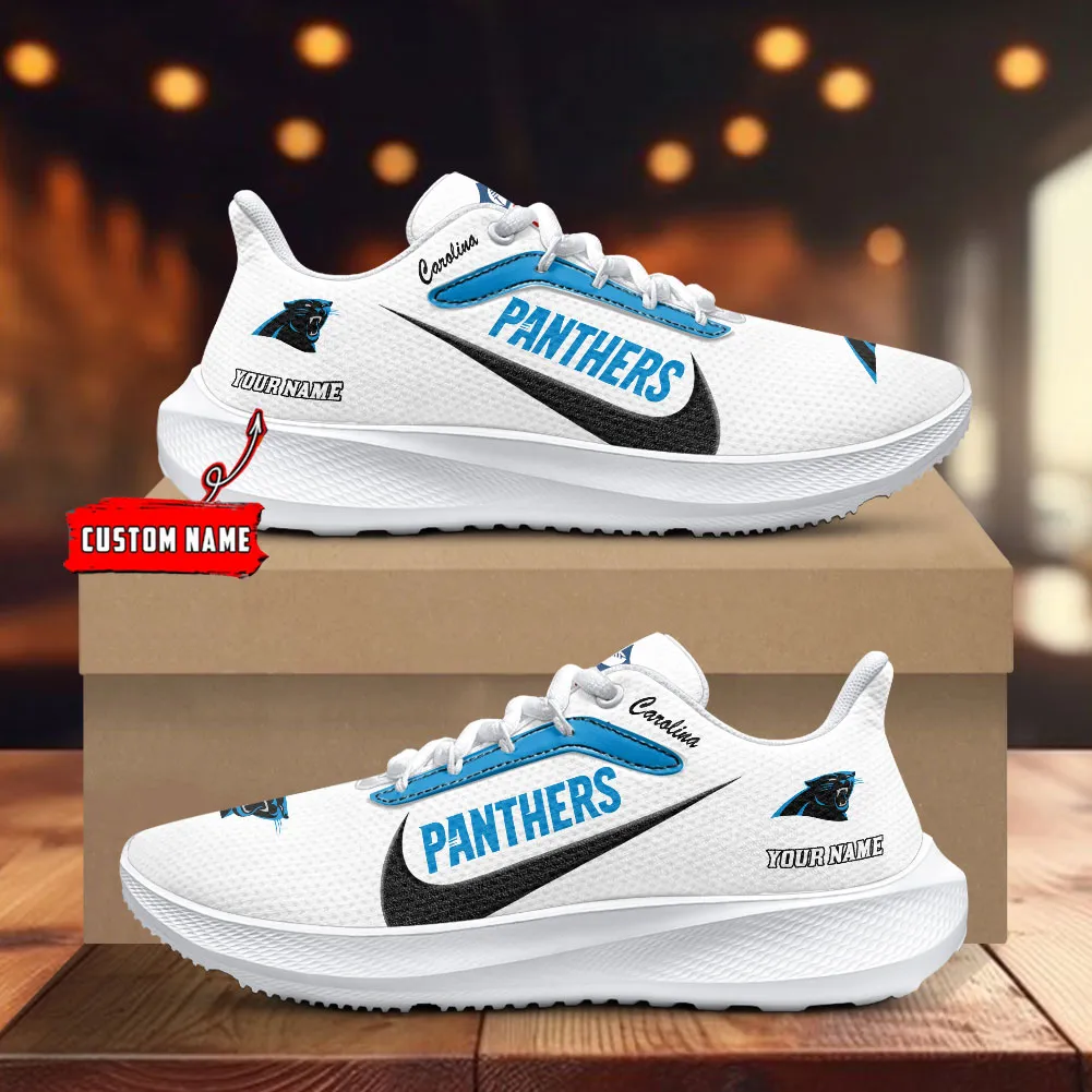 Carolina Panthers Lightweight Running Shoes With Patch Decor