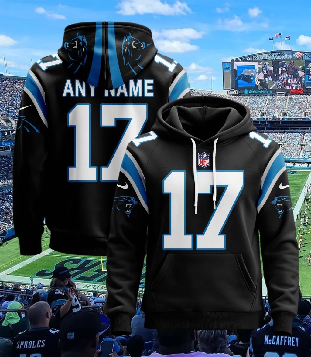 Carolina Panthers Personalized Football Hoodie Style Jersey