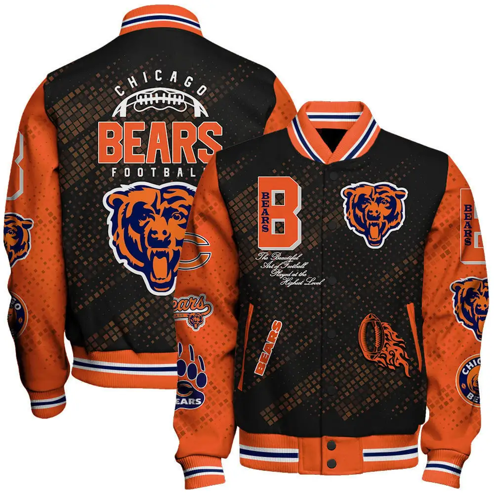 Chicago Bears Football Unisex Varsity Jacket