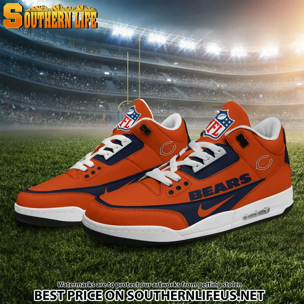 Chicago Bears Jd3 New Sport Football Sneakers