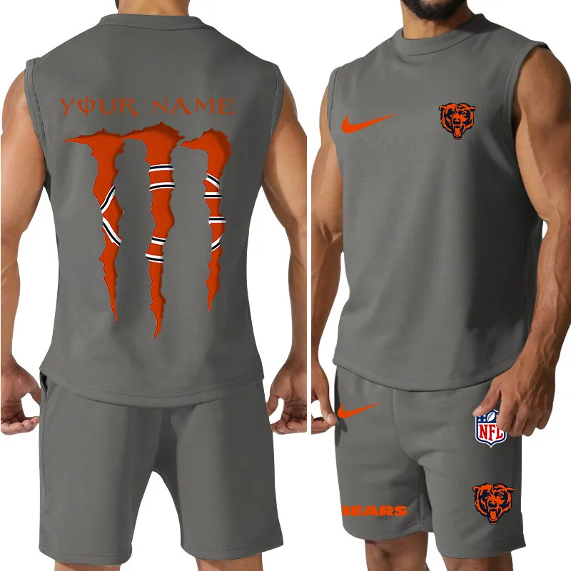 Chicago Bears Men’s Colorful Combo Jersey Tank Top And Shorts Set