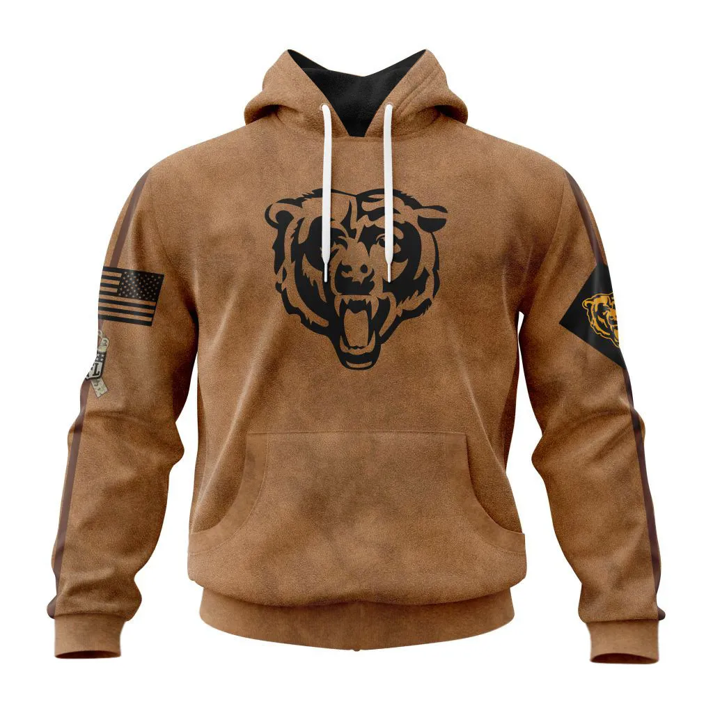 Chicago Bears Salute To Service Club Hoodie – Personalized Edition