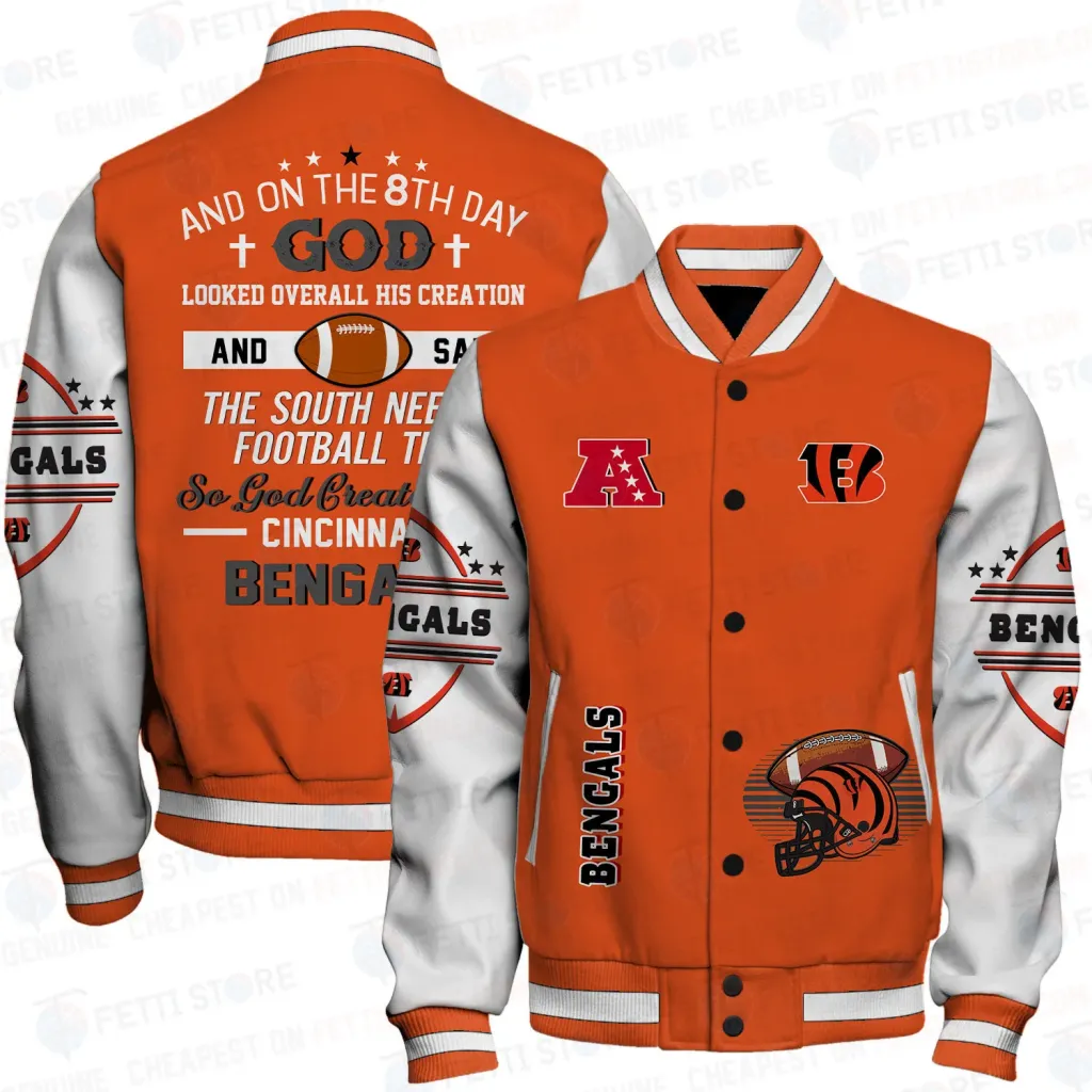 Cincinnati Bengals Football Unisex Varsity Jacket