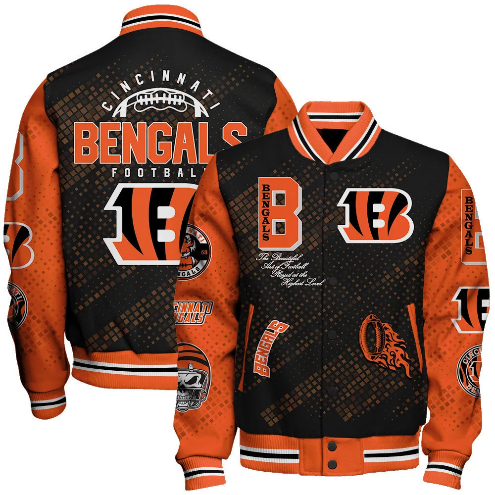 Cincinnati Bengals Football Unisex Varsity Jacket