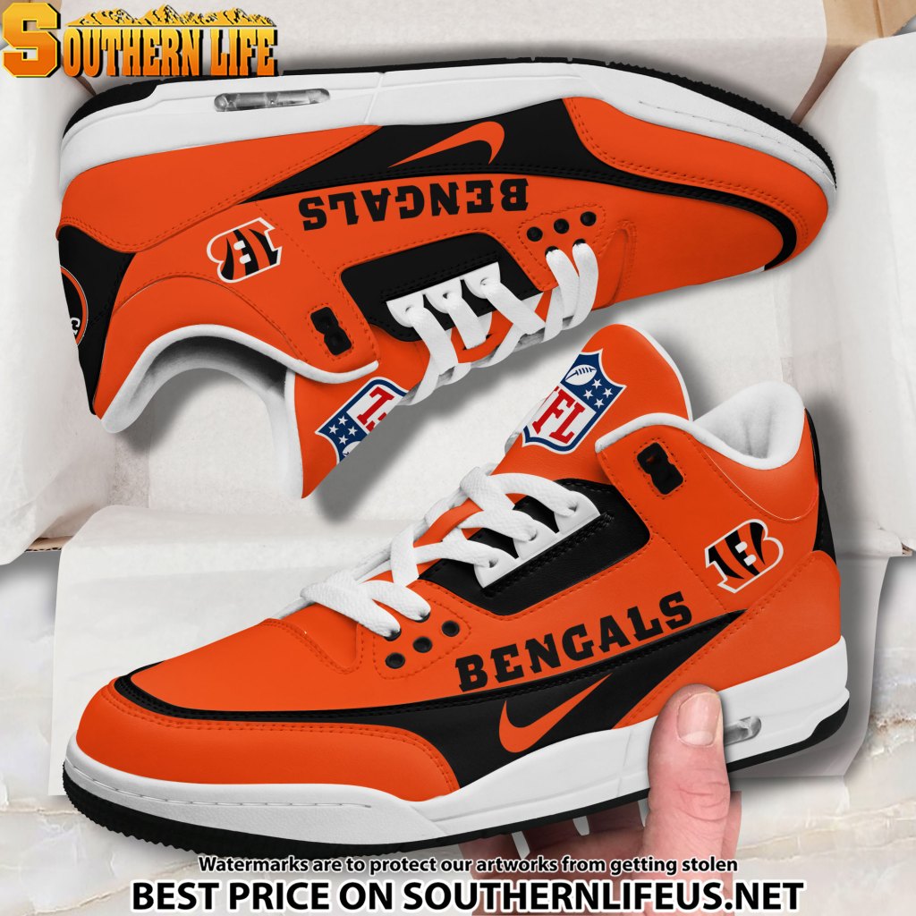 Cincinnati Bengals Jd3 New Sport Football Sneakers