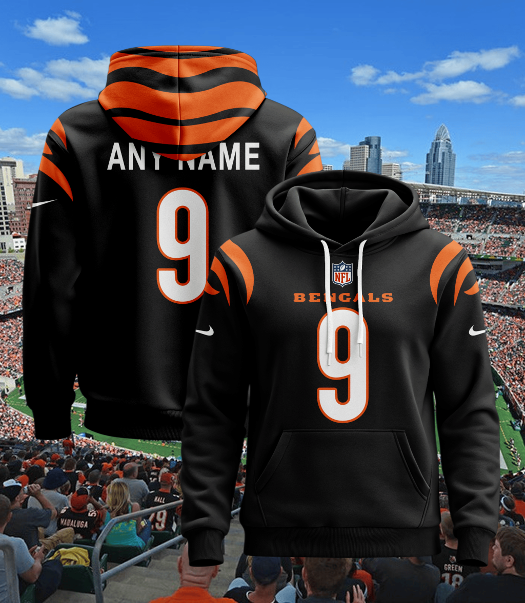 Cincinnati Bengals Personalized Football Hoodie Style Jersey