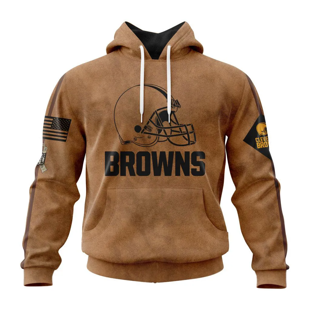 Cleveland Browns Salute To Service Club Hoodie For Men