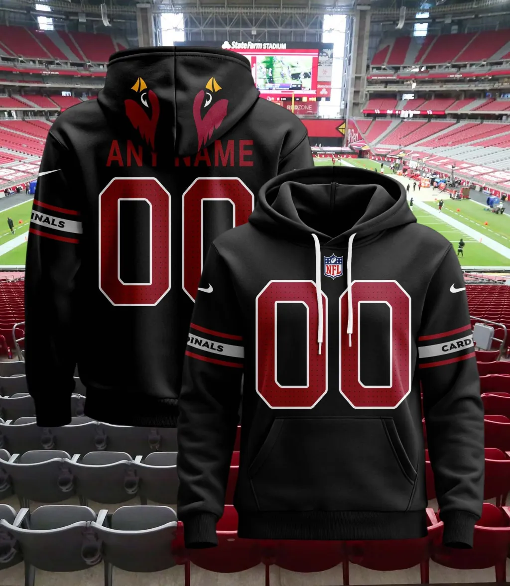 Custom Arizona Cardinals Football Hoodie Jersey – Personalized Football Fan Gear