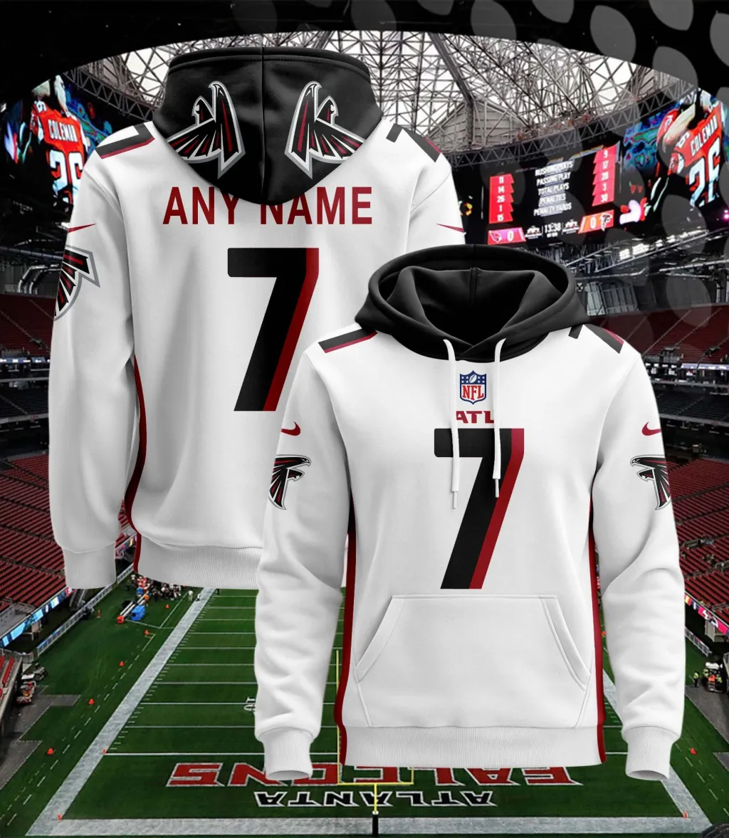 Custom Atlanta Falcons Football Hoodie Jersey – Personalized Football Fan Gear