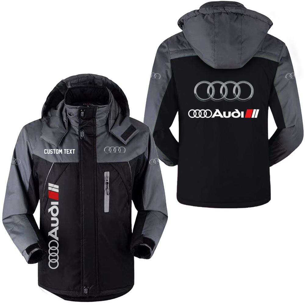 Custom Audi Sport Windbreaker Ski Jacket With Name & Logo Options