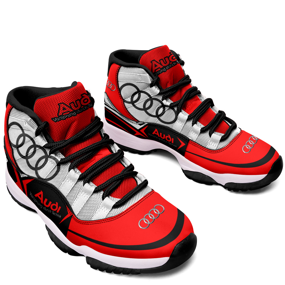 Custom Audi Vintage Sneakers With Any Logo Or Car Model Design