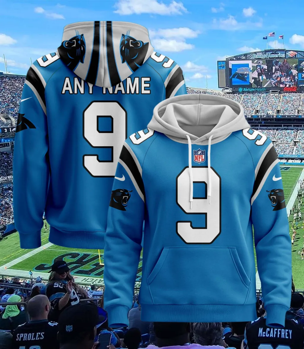 Custom Carolina Panthers Football Hoodie Jersey For Fans