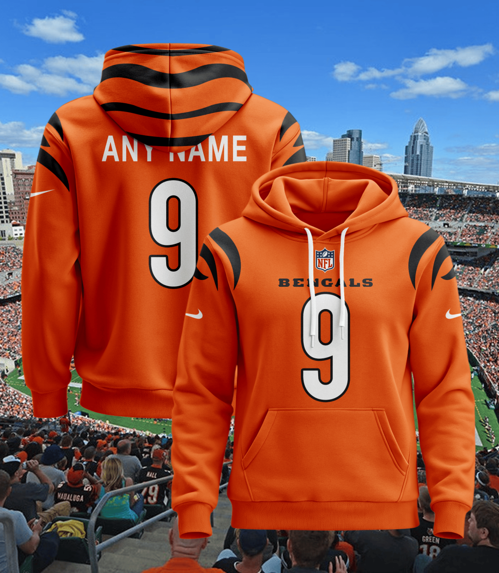 Custom Cincinnati Bengals Football Hoodie Jersey For Fans