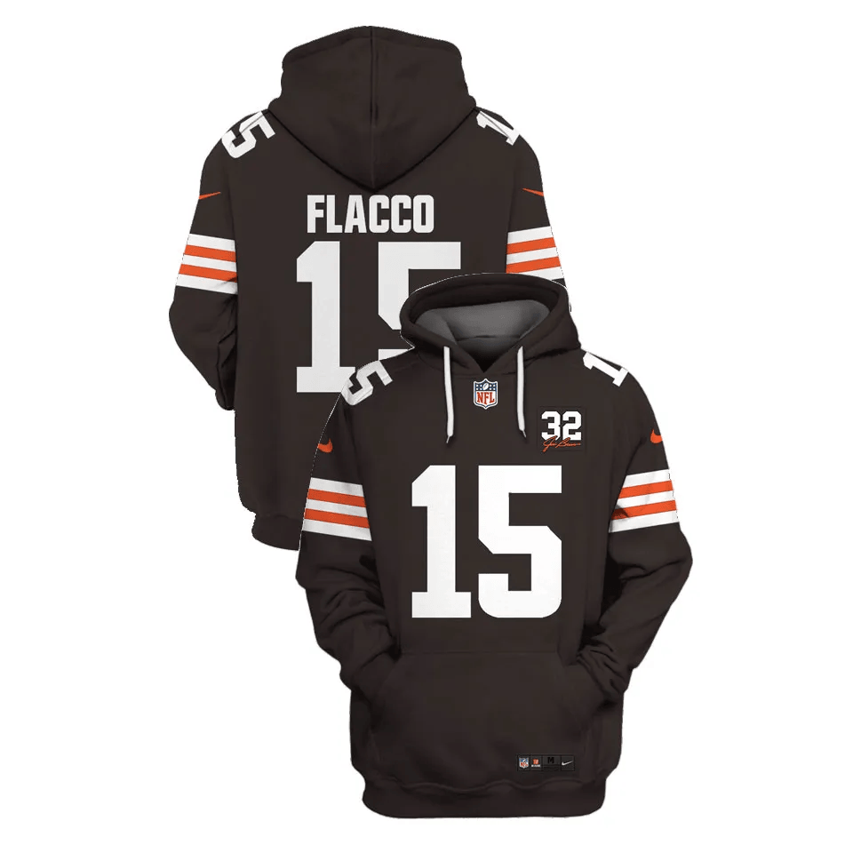 Custom Cleveland Browns Football Hoodie Jersey For Fans