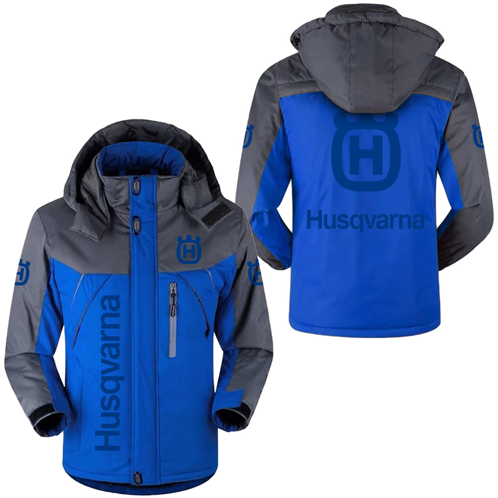 Custom Husqvarna Ski Jacket With Hood – Personalize Name & Logo