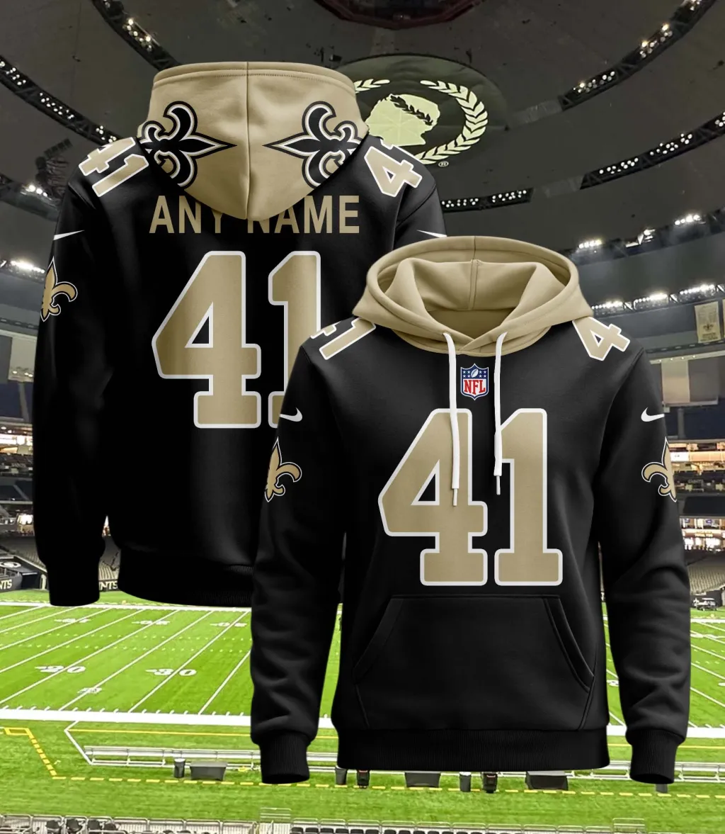 Custom New Orleans Saints Football Hoodie Jersey For Fans