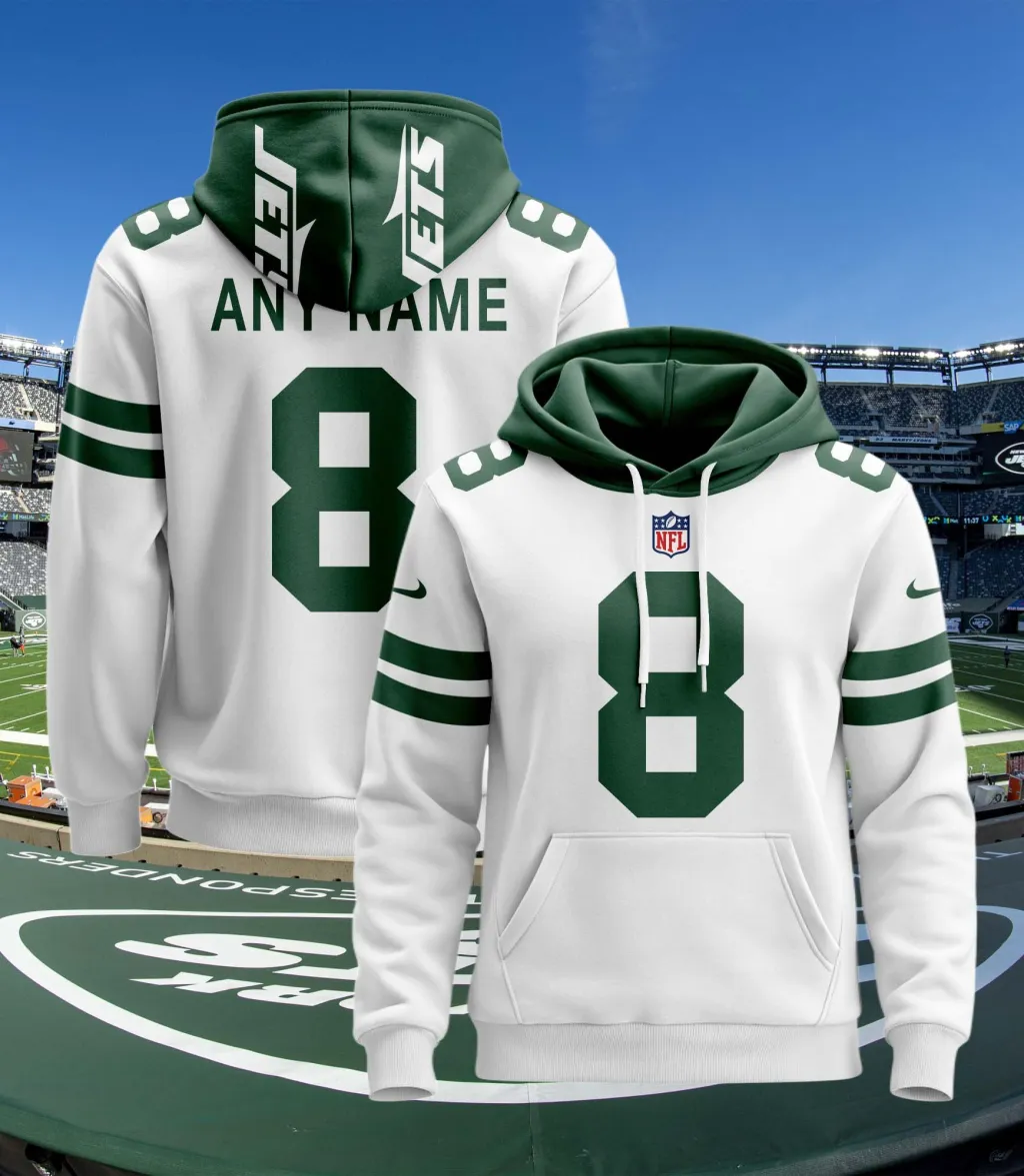 Custom New York Jets Football Hoodie Jersey – Personalized Football Apparel