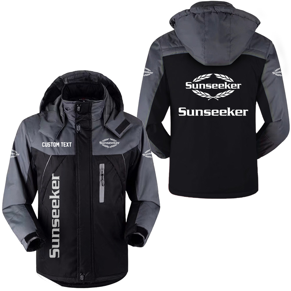 Custom Sunseeker Ski Jacket With Hood – Personalize Name & Logo