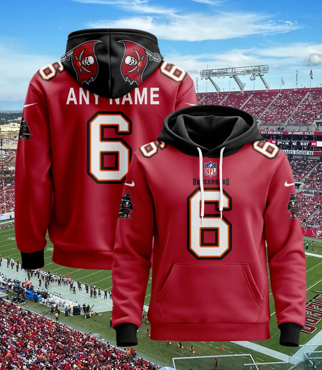 Custom Tampa Bay Buccaneers Football Hoodie Jersey For Fans