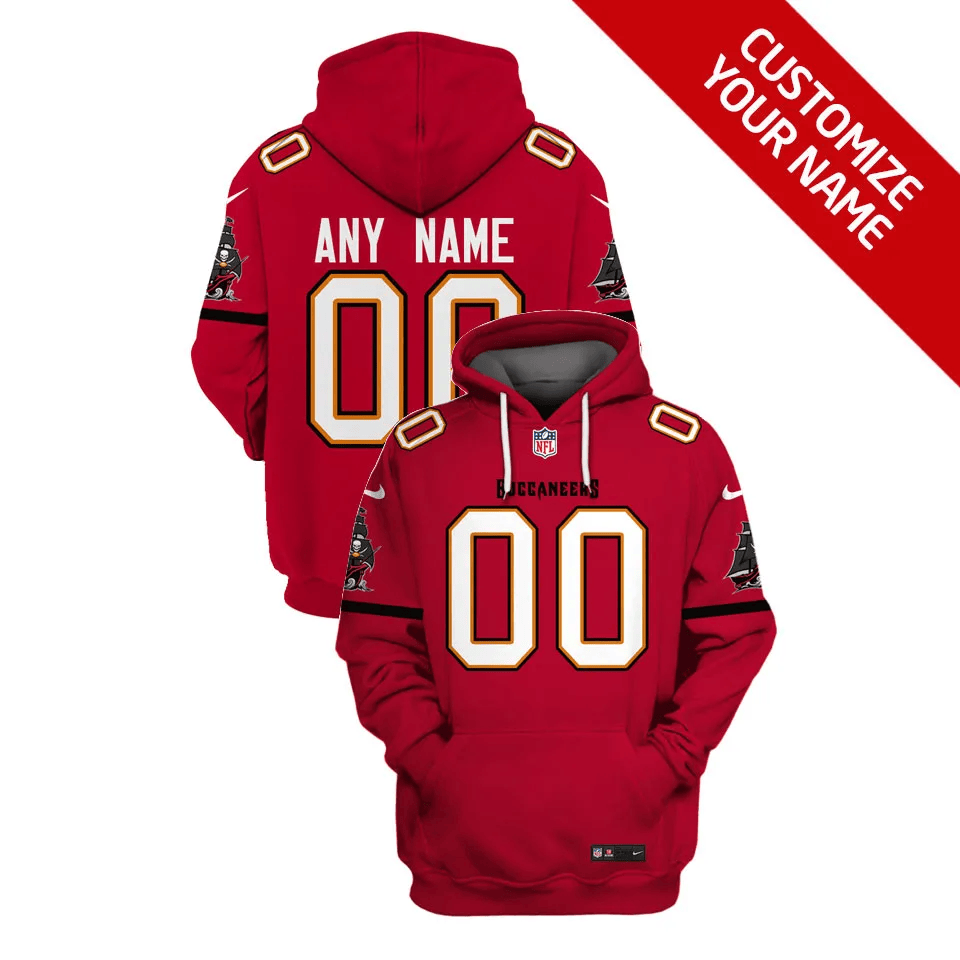 Custom Tampa Bay Buccaneers Football Hoodie Jersey For Fans