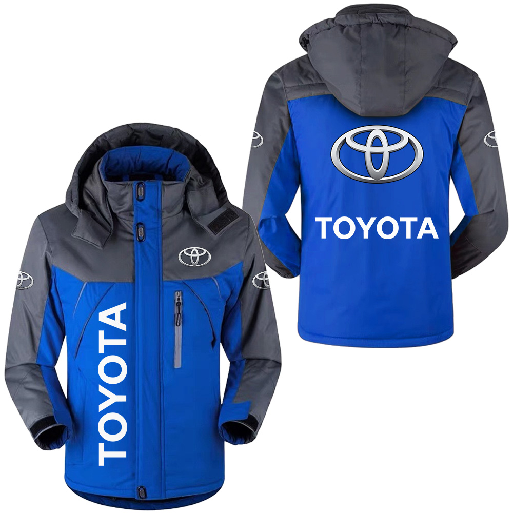 Custom Toyota Windbreaker Ski Jacket With Hood And Personalized Logo