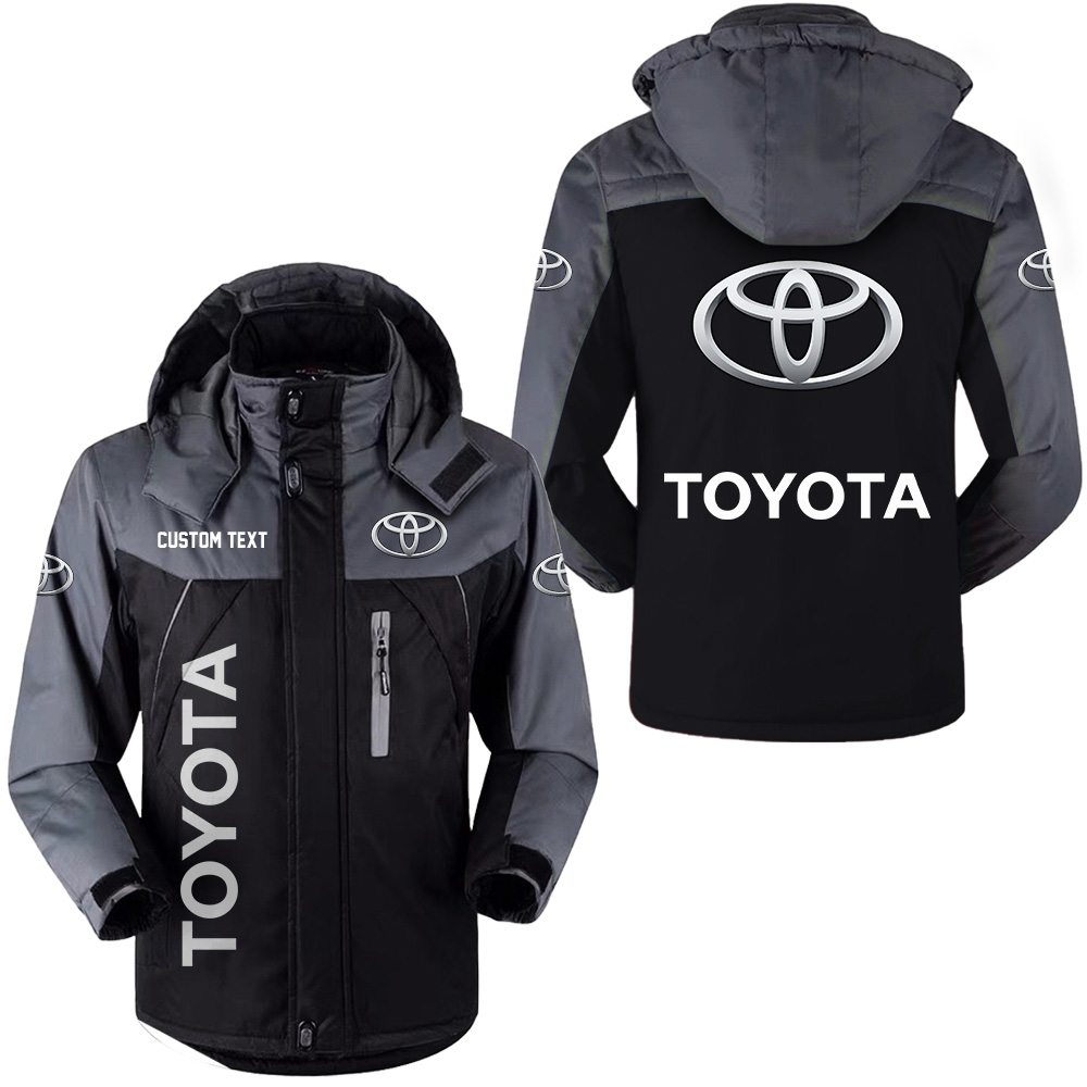 Custom Toyota Windbreaker Ski Jacket With Hood And Personalized Logo