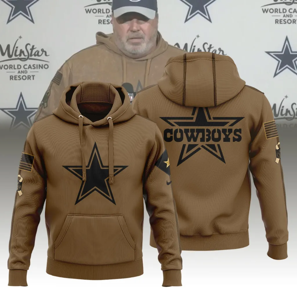 Dallas Cowboys Limited Edition Brown Veterans Hoodie