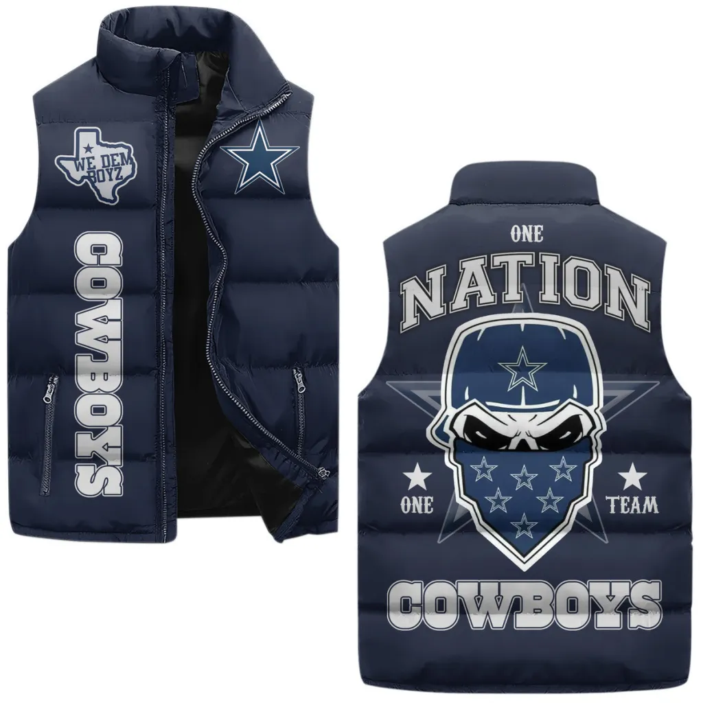 Dallas Cowboys Men’s Premium Sleeveless Puffer Vest Jacket