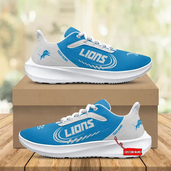 Detroit Lions Lightweight Patch Decor Running Shoes