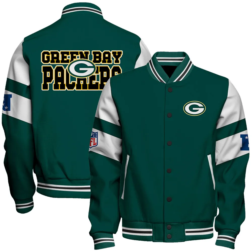 Green Bay Packers Football Unisex Varsity Jacket