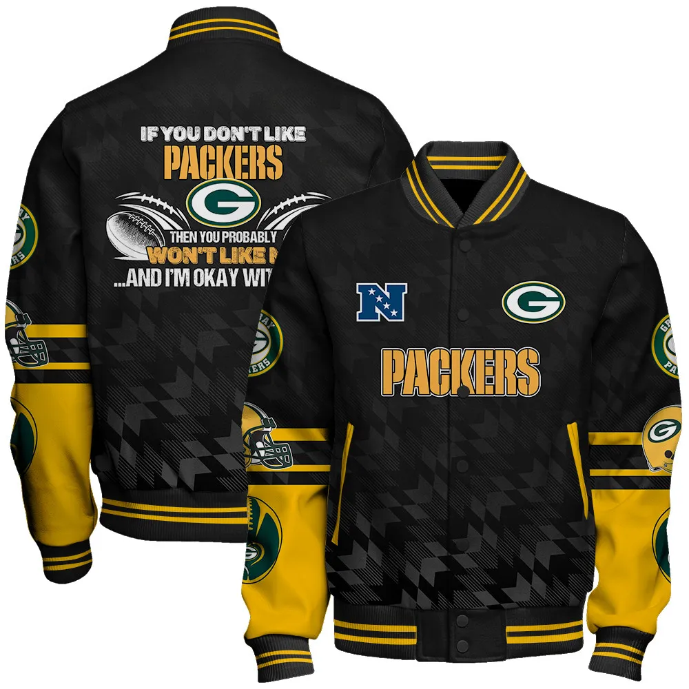 Green Bay Packers Football Unisex Varsity Jacket