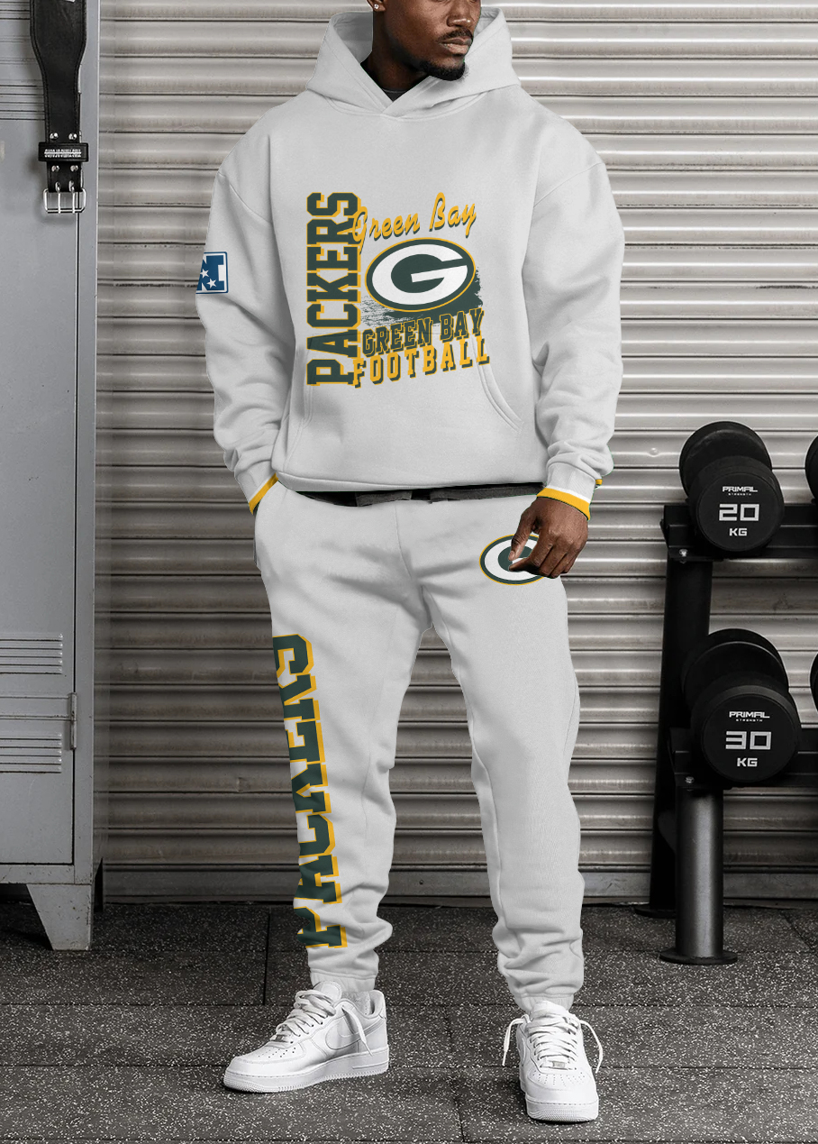 Green Bay Packers Pullover Hoodie And Sweatpants Set