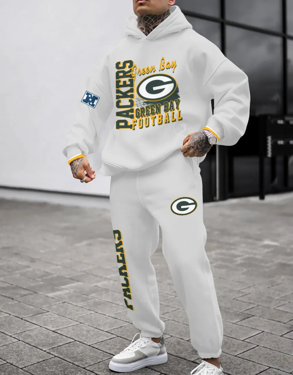 Green Bay Packers Pullover Hoodie And Sweatpants Set