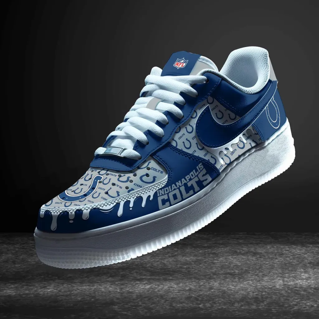 Indianapolis Colts Custom Af1 Sneakers