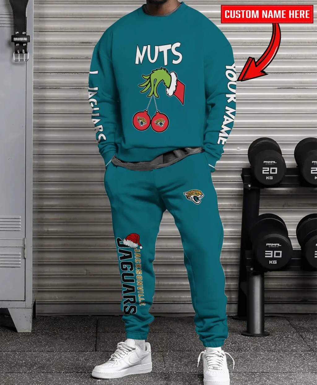 Jacksonville Jaguars Christmas Collection Sweatshirt And Sweatpants Combo