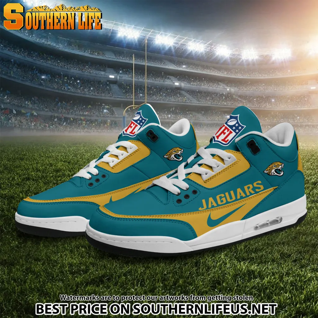 Jacksonville Jaguars Jd3 New Sport Football Sneakers