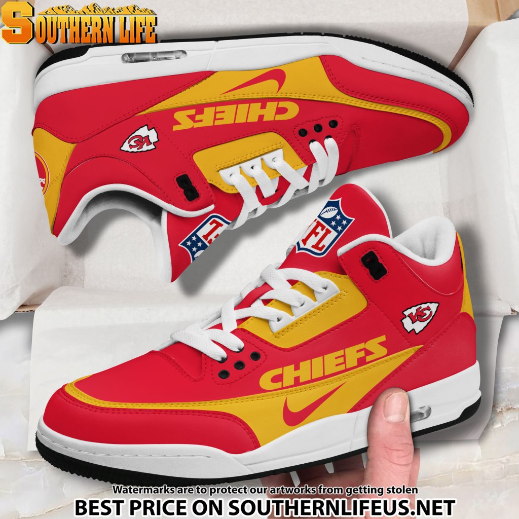 Kansas City Chiefs Jd3 New Football Sneakers For Men