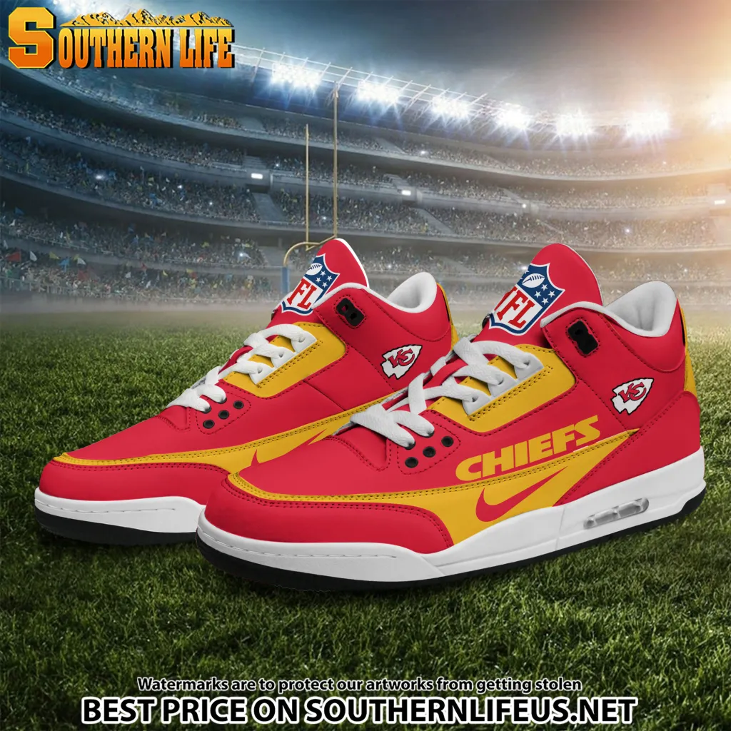 Kansas City Chiefs Jd3 New Football Sneakers For Men