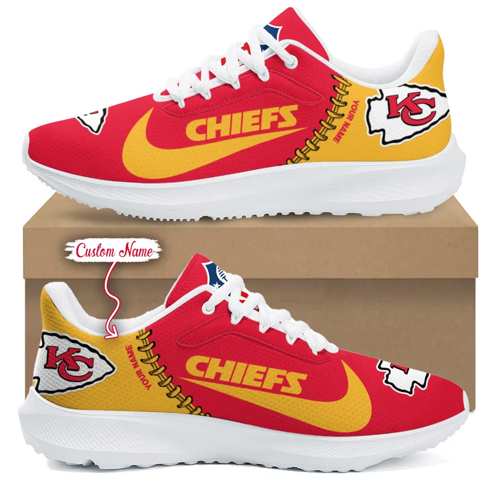 Kansas City Chiefs Lightweight Running Shoes With Patch Decor