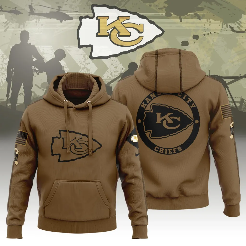 Kansas City Chiefs Limited Edition Brown Veterans Hoodie