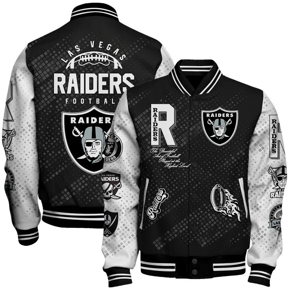 Las Vegas Raiders Football Unisex Varsity Jacket