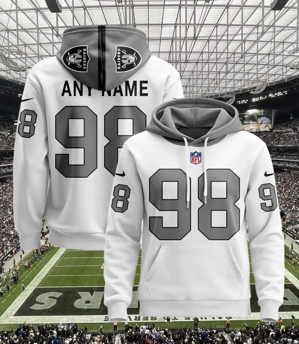 Las Vegas Raiders Personalized Football Hoodie Style Jersey