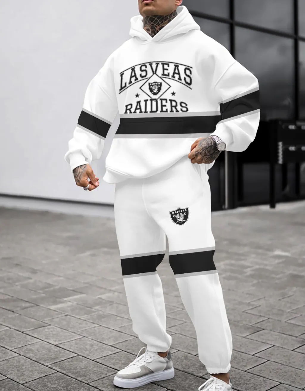 Las Vegas Raiders Pullover Hoodie And Sweatpants Set