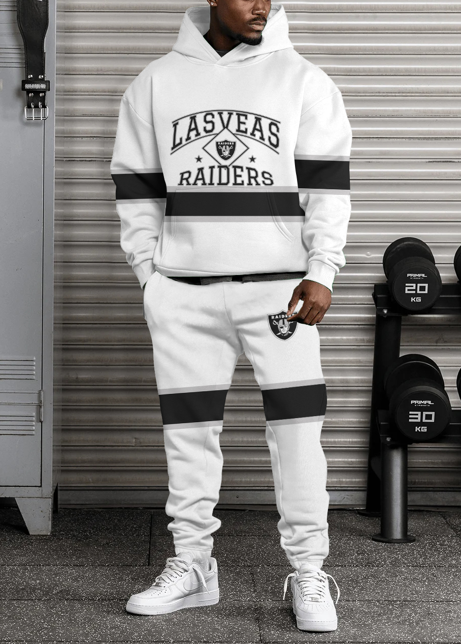 Las Vegas Raiders Pullover Hoodie And Sweatpants Set