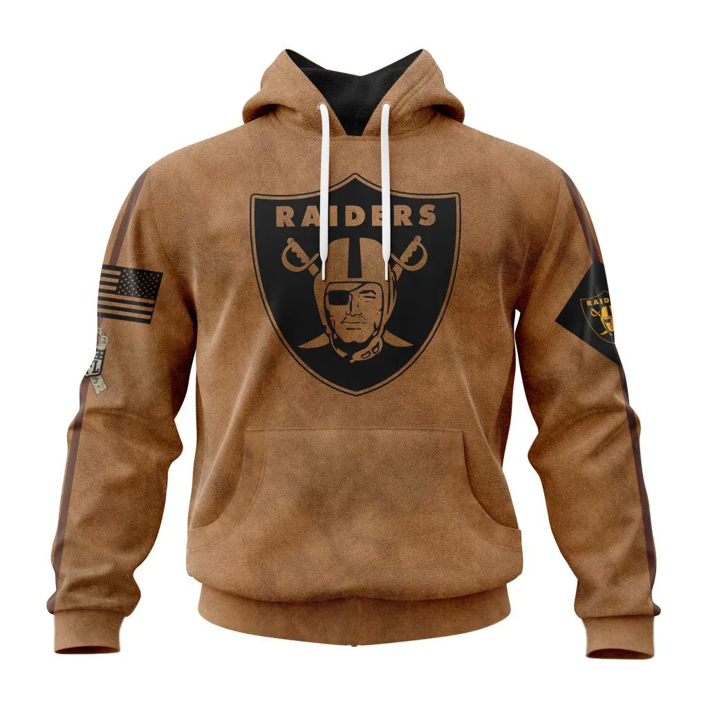 Las Vegas Raiders Salute To Service Personalized Club Hoodie