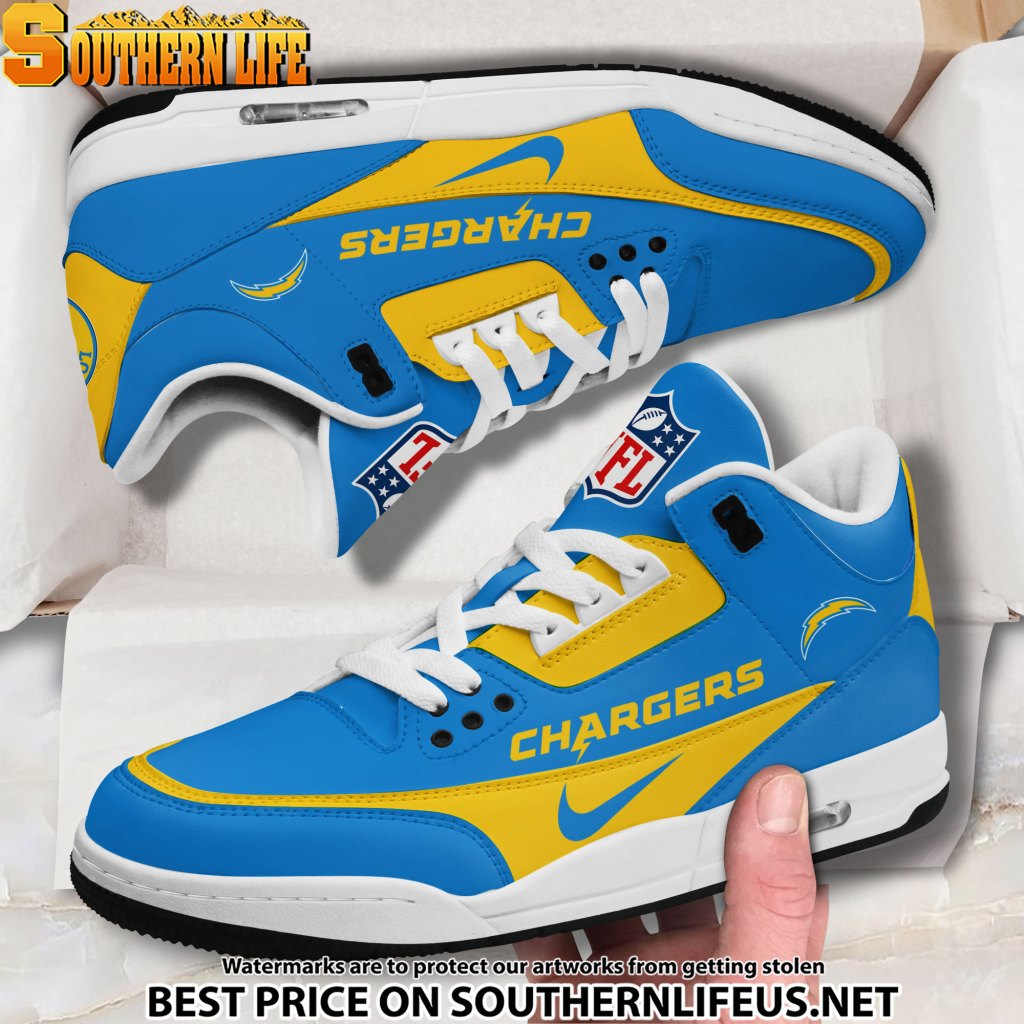 Los Angeles Chargers Jd3 Football Sneakers – New Sport Shoes For Fans