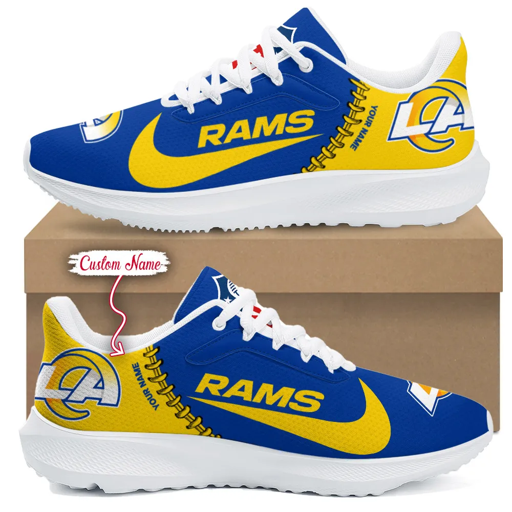 Los Angeles Rams Lightweight Running Shoes With Patch Decor